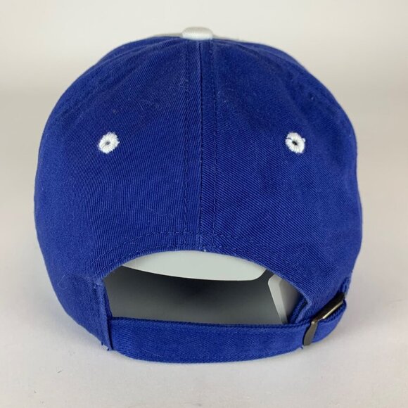 Kansas Jayhawks NCAA Blue Gray Fan Favorite Relaxed Fit Strapback Adjustable Hat - Picture 3 of 6